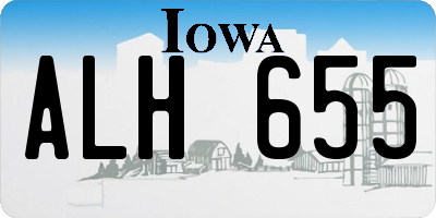 IA license plate ALH655