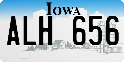 IA license plate ALH656