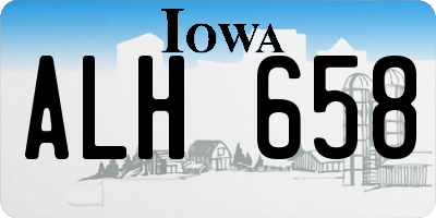 IA license plate ALH658