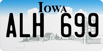 IA license plate ALH699