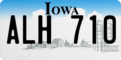 IA license plate ALH710