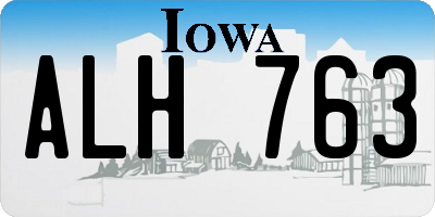 IA license plate ALH763