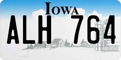 IA license plate ALH764
