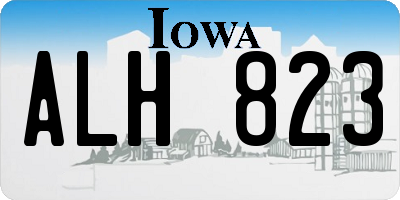 IA license plate ALH823