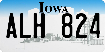 IA license plate ALH824