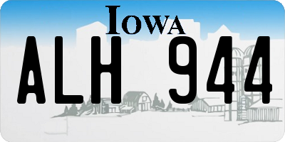 IA license plate ALH944