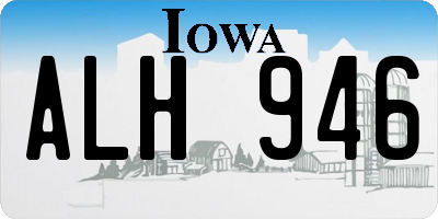 IA license plate ALH946