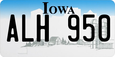 IA license plate ALH950