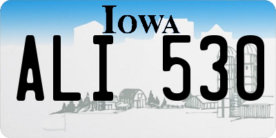 IA license plate ALI530