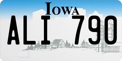 IA license plate ALI790