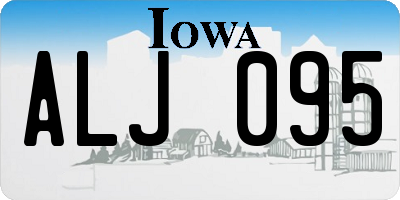 IA license plate ALJ095