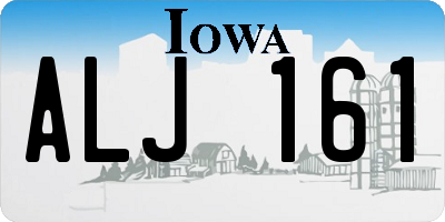 IA license plate ALJ161