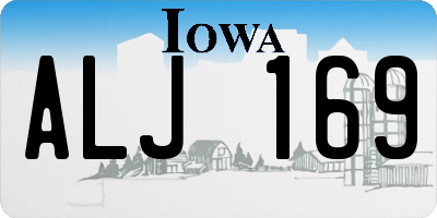 IA license plate ALJ169