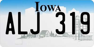 IA license plate ALJ319