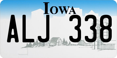 IA license plate ALJ338