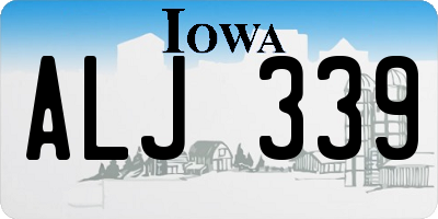 IA license plate ALJ339