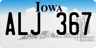 IA license plate ALJ367
