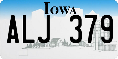 IA license plate ALJ379