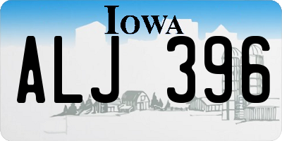 IA license plate ALJ396