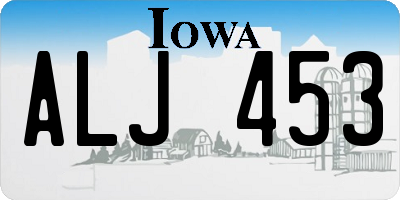 IA license plate ALJ453