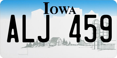 IA license plate ALJ459