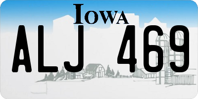 IA license plate ALJ469