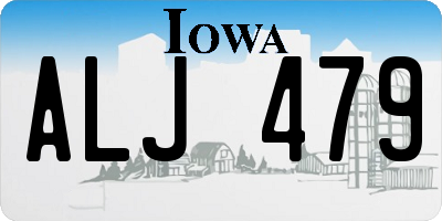 IA license plate ALJ479