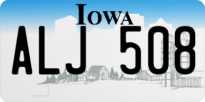 IA license plate ALJ508