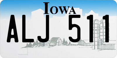 IA license plate ALJ511