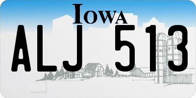IA license plate ALJ513