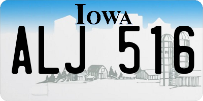 IA license plate ALJ516