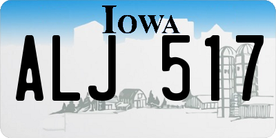 IA license plate ALJ517