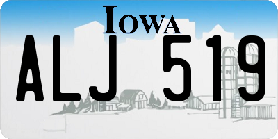 IA license plate ALJ519