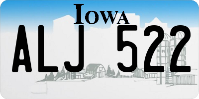 IA license plate ALJ522