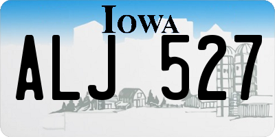 IA license plate ALJ527