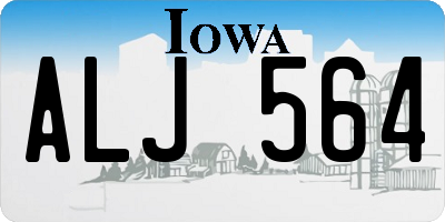 IA license plate ALJ564