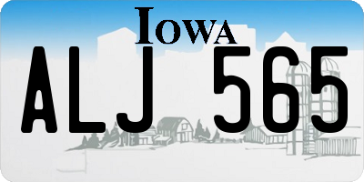 IA license plate ALJ565