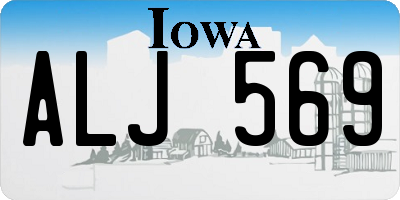 IA license plate ALJ569