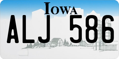 IA license plate ALJ586