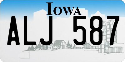 IA license plate ALJ587