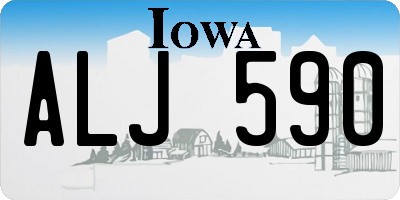 IA license plate ALJ590