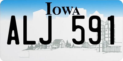 IA license plate ALJ591