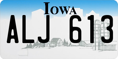 IA license plate ALJ613