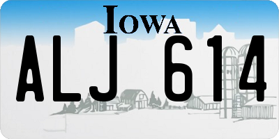 IA license plate ALJ614