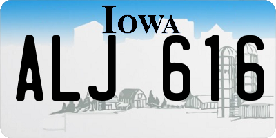IA license plate ALJ616