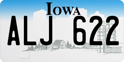 IA license plate ALJ622
