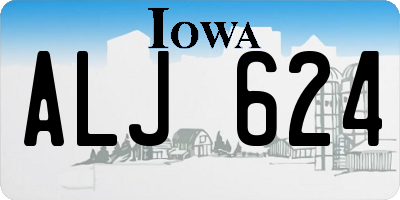 IA license plate ALJ624