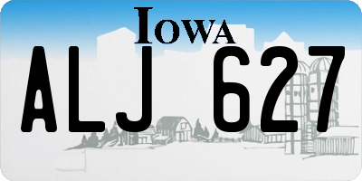 IA license plate ALJ627