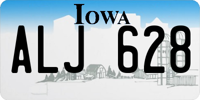 IA license plate ALJ628