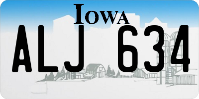 IA license plate ALJ634